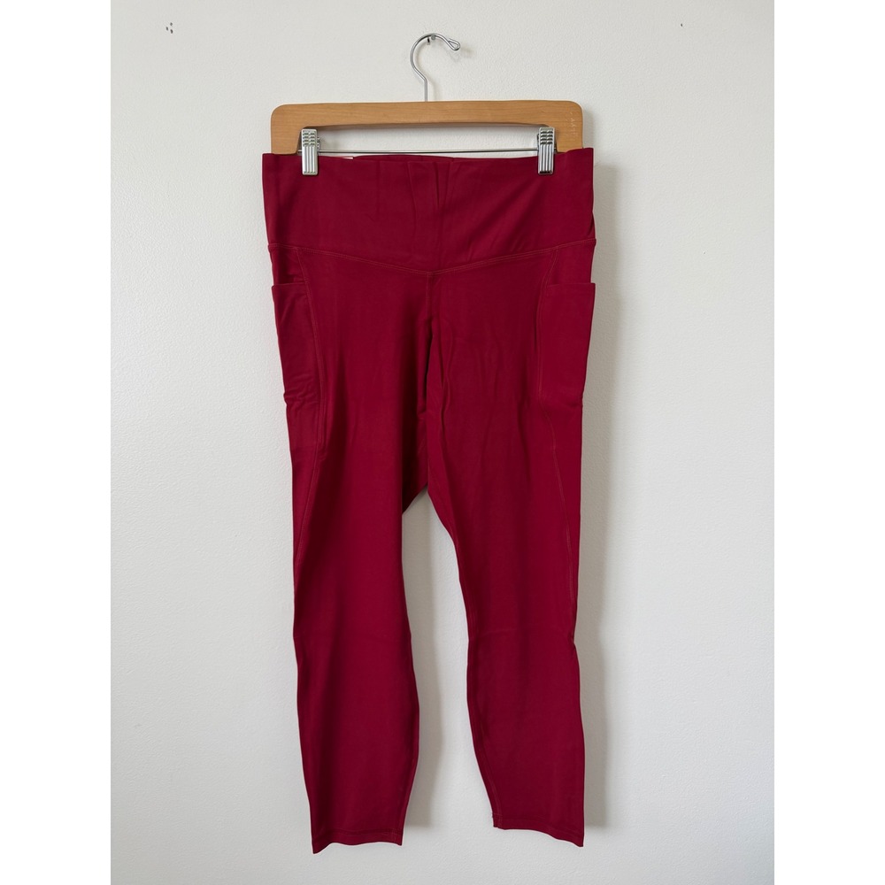 Member's Mark Women's Everyday High Rise Ankle Leggings – Red – Size XL – NWT